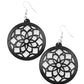 ​Mandala Meadow - Black - Paparazzi Earring Image