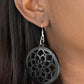 ​Mandala Meadow - Black - Paparazzi Earring Image