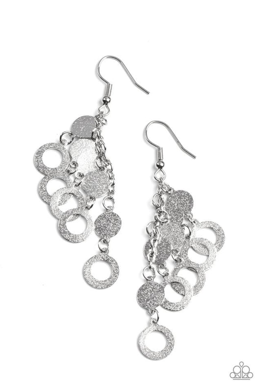 ​Im Always BRIGHT - Silver - Paparazzi Earring Image