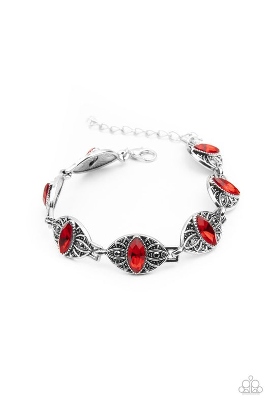 Crown Privilege - Red - Paparazzi Bracelet Image