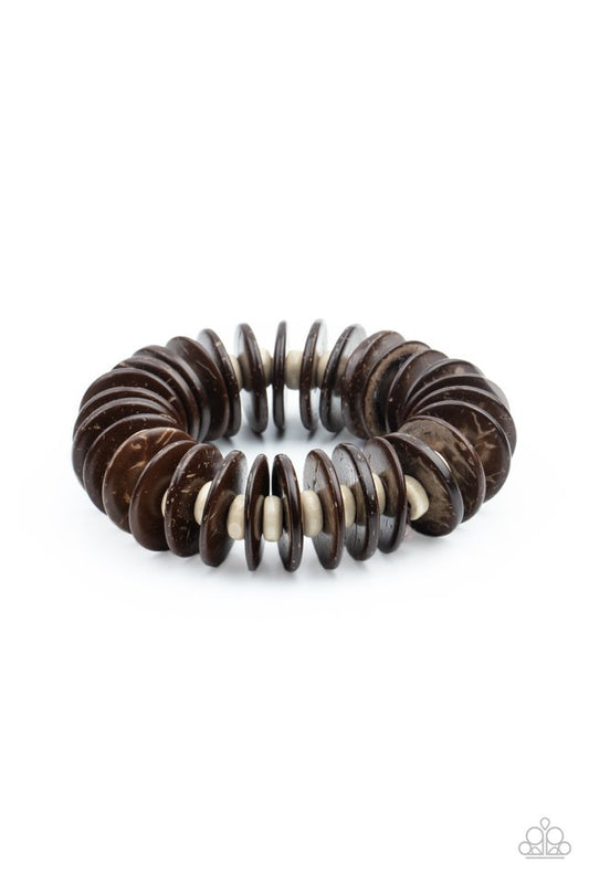 Caribbean Reefs - Brown - Paparazzi Bracelet Image