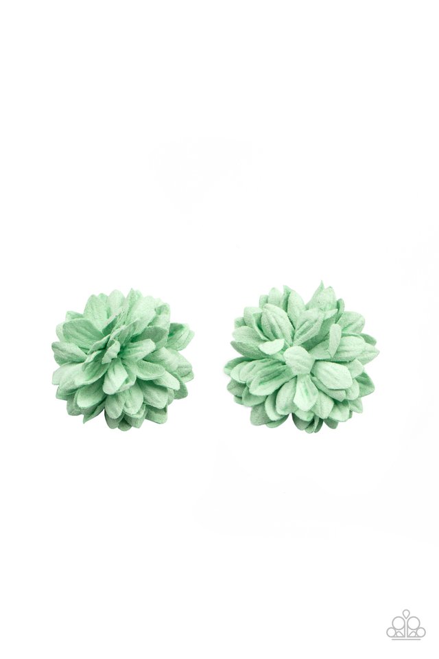 ​Paper Paradise - Green - Paparazzi Hair Accessories Image