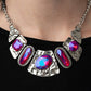 ​Futuristic Fashionista - Pink - Paparazzi Necklace Image