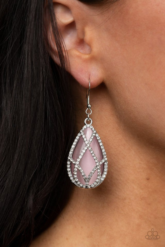 Crawling With Couture - Pink - Paparazzi Earring Image