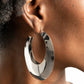​Going OVAL-board - Silver - Paparazzi Earring Image