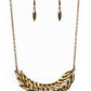 Flight of FANCINESS - Brass - Paparazzi Necklace Image