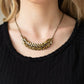 Flight of FANCINESS - Brass - Paparazzi Necklace Image