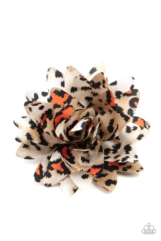 Jungle Paradise - Orange - Paparazzi Hair Accessories Image