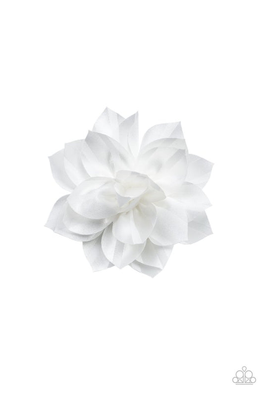 Gala Garden - White - Paparazzi Hair Accessories Image