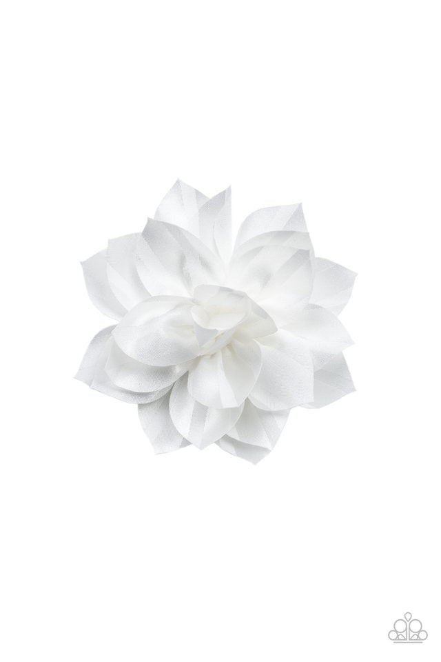 Gala Garden - White - Paparazzi Hair Accessories Image