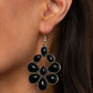 In Crowd Couture - Black - Paparazzi Earring Image