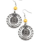 Flowering Frontiers ​ - Yellow - Paparazzi Earring Image