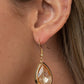 Drop-Dead Duchess - Gold - Paparazzi Earring Image
