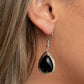 Drop-Dead Duchess - Black - Paparazzi Earring Image