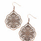 Tour de Taj Mahal - Copper - Paparazzi Earring Image