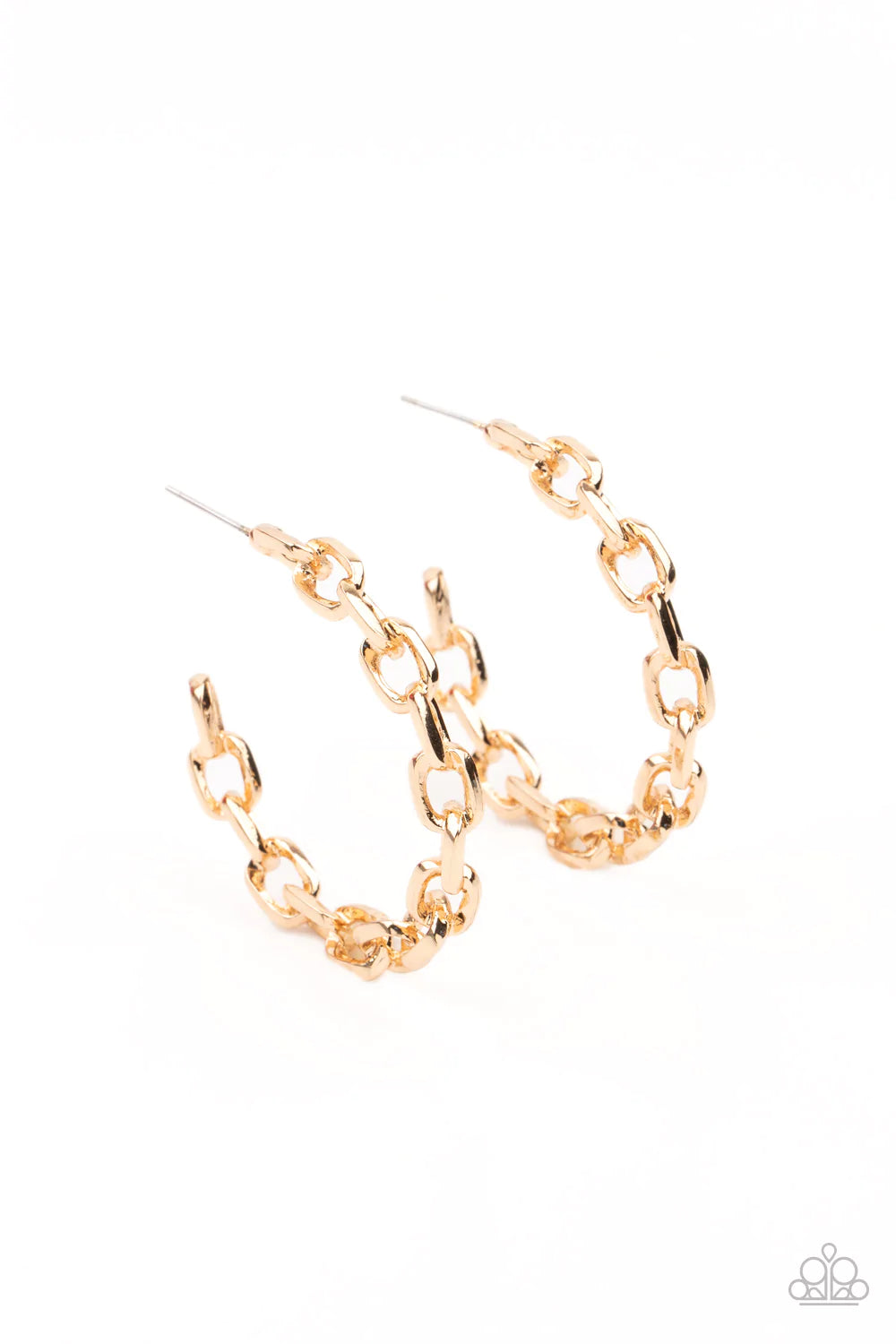 Paparazzi Earring ~ Stronger Together - Gold