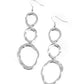 So OVAL It! - Silver - Paparazzi Earring Image