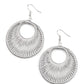 Weaving My Web - Silver - Paparazzi Earring Image