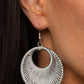 Weaving My Web - Silver - Paparazzi Earring Image