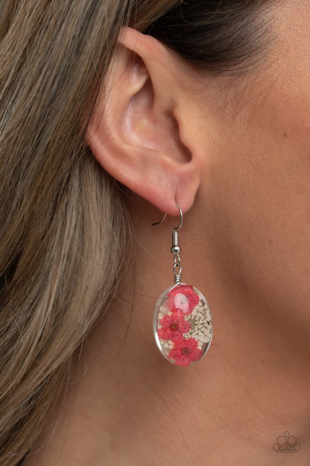 ​Encased Enchantment - Pink - Paparazzi Earring Image