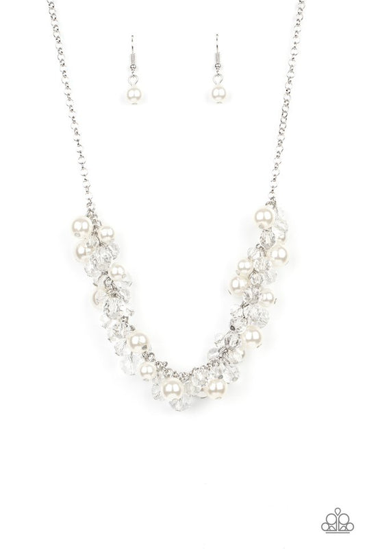 ​Pardon My FRINGE - White - Paparazzi Necklace Image