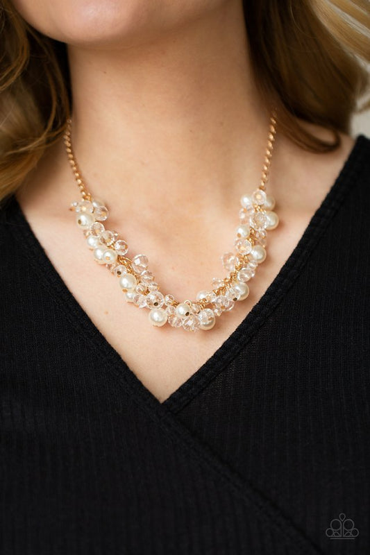 Pardon My FRINGE - Gold - Paparazzi Necklace Image