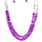 Staycation Status - Purple - Paparazzi Necklace Image