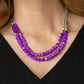 Staycation Status - Purple - Paparazzi Necklace Image