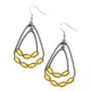 ​Summer Staycation - Yellow - Paparazzi Earring Image