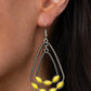 ​Summer Staycation - Yellow - Paparazzi Earring Image