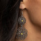 Mandala Mecca - Yellow - Paparazzi Earring Image