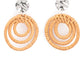 Whimsically Wicker - Brown - Paparazzi Earring Image