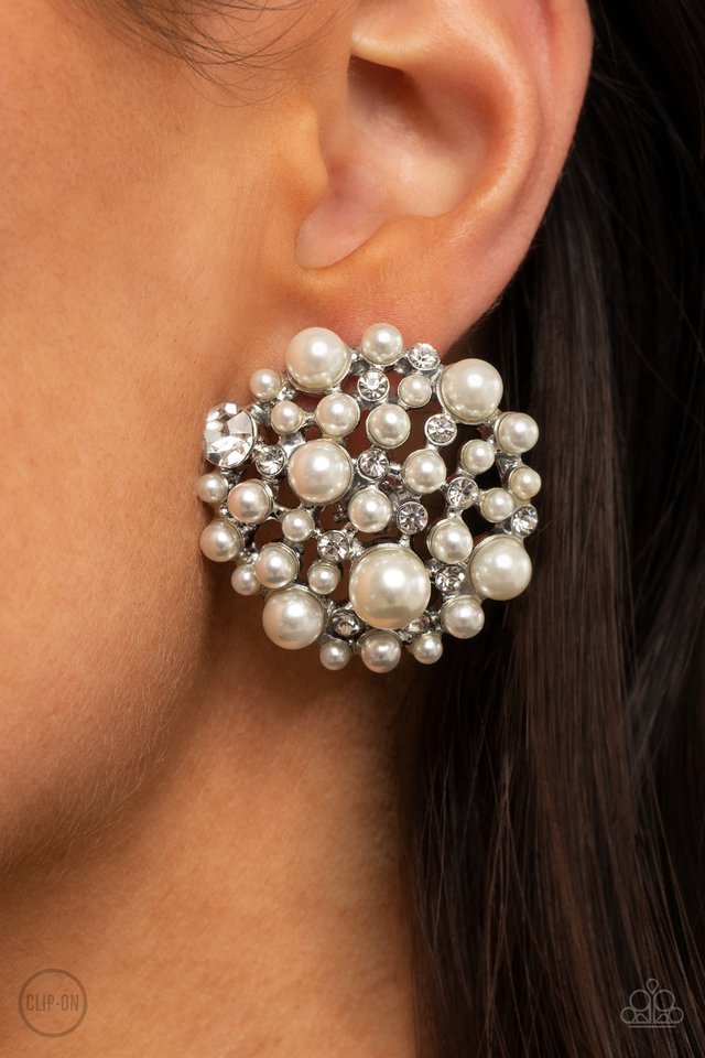 Paparazzi Earring ~ Head To Toe Twinkle - White – Paparazzi Jewelry ...