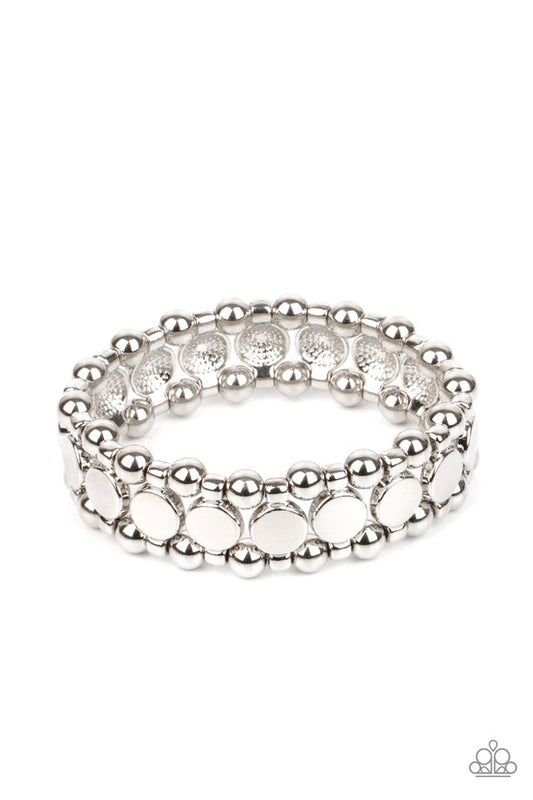 Metro Magnetism - Silver - Paparazzi Bracelet Image