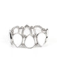 ​Flamboyant Tease - White - Paparazzi Bracelet Image