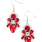 ​Stunning Starlet - Red - Paparazzi Earring Image
