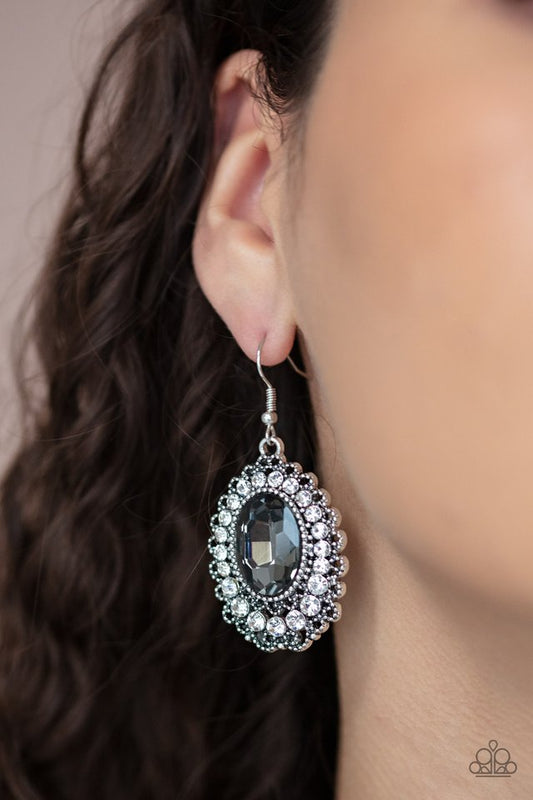 Glacial Gardens - Silver - Paparazzi Earring Image