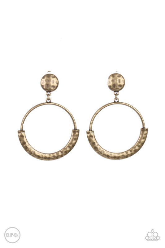 Rustic Horizons​ - Brass - Paparazzi Earring Image