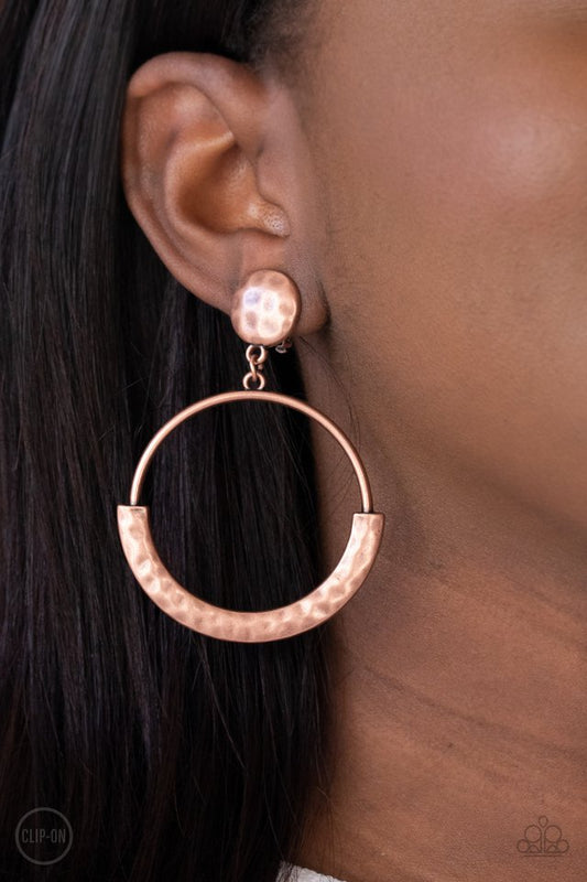 Rustic Horizons​ - Copper - Paparazzi Earring Image
