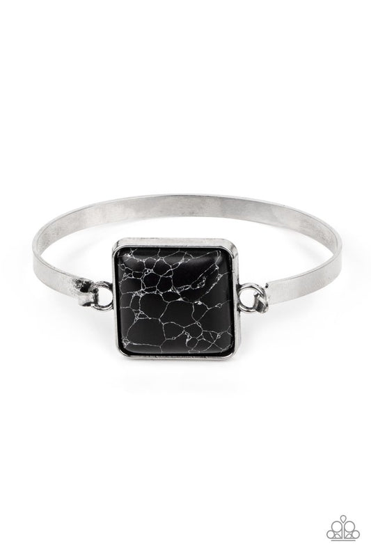 Turning a CORNERSTONE - Black - Paparazzi Bracelet Image