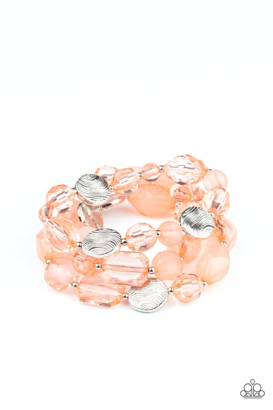 ​Oceanside Bliss - Orange - Paparazzi Bracelet Image