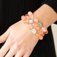 ​Oceanside Bliss - Orange - Paparazzi Bracelet Image