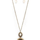 Southern Opera - Brass - Paparazzi Necklace Image