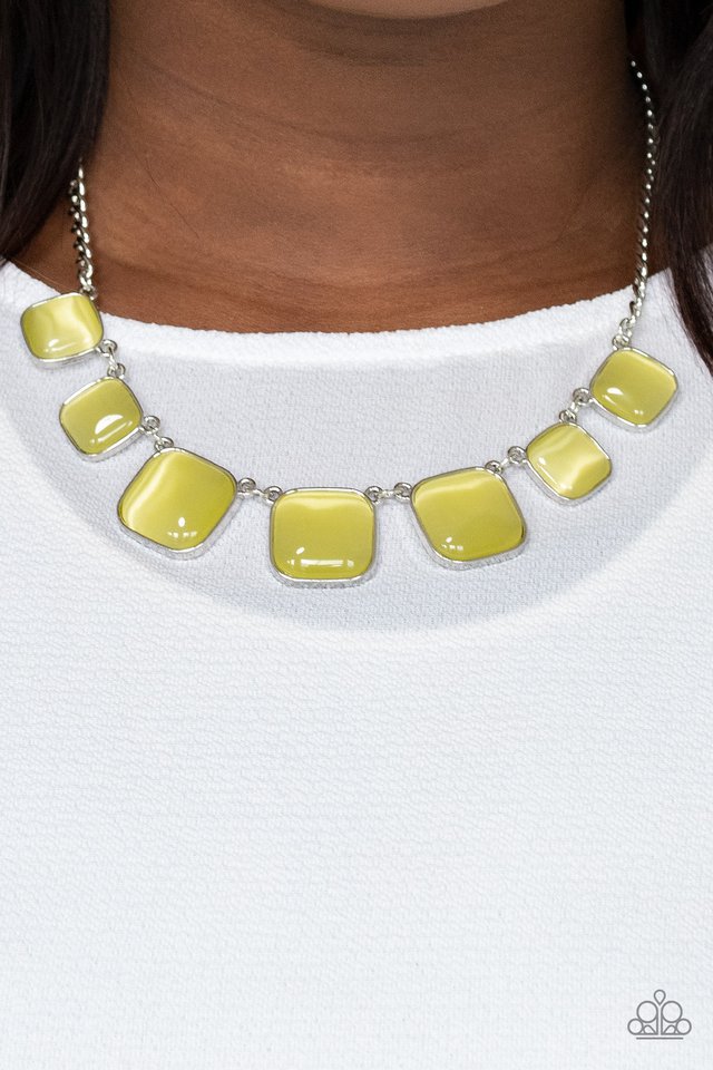 Aura Allure - Yellow - Paparazzi Necklace Image