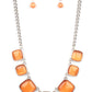 Aura Allure - Orange - Paparazzi Necklace Image