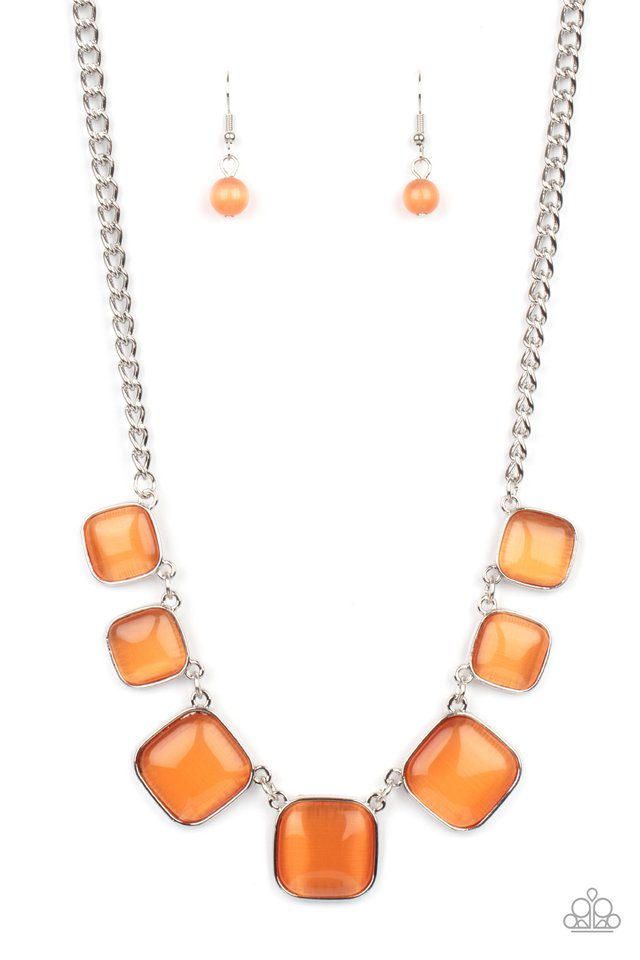 Aura Allure - Orange - Paparazzi Necklace Image