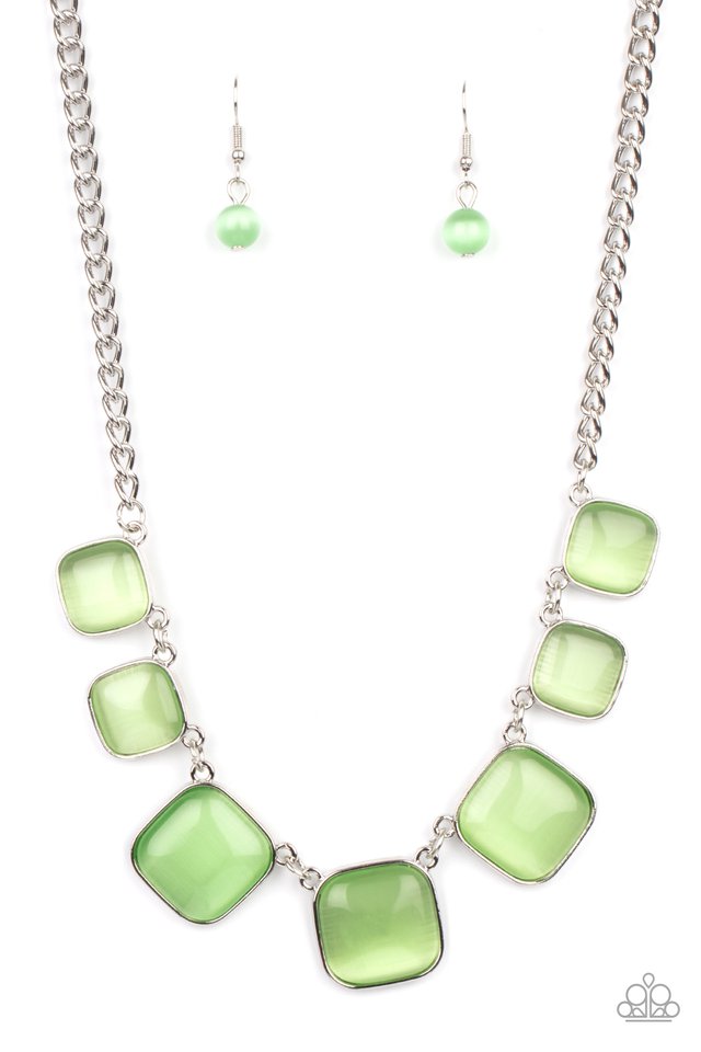 Aura Allure - Green - Paparazzi Necklace Image