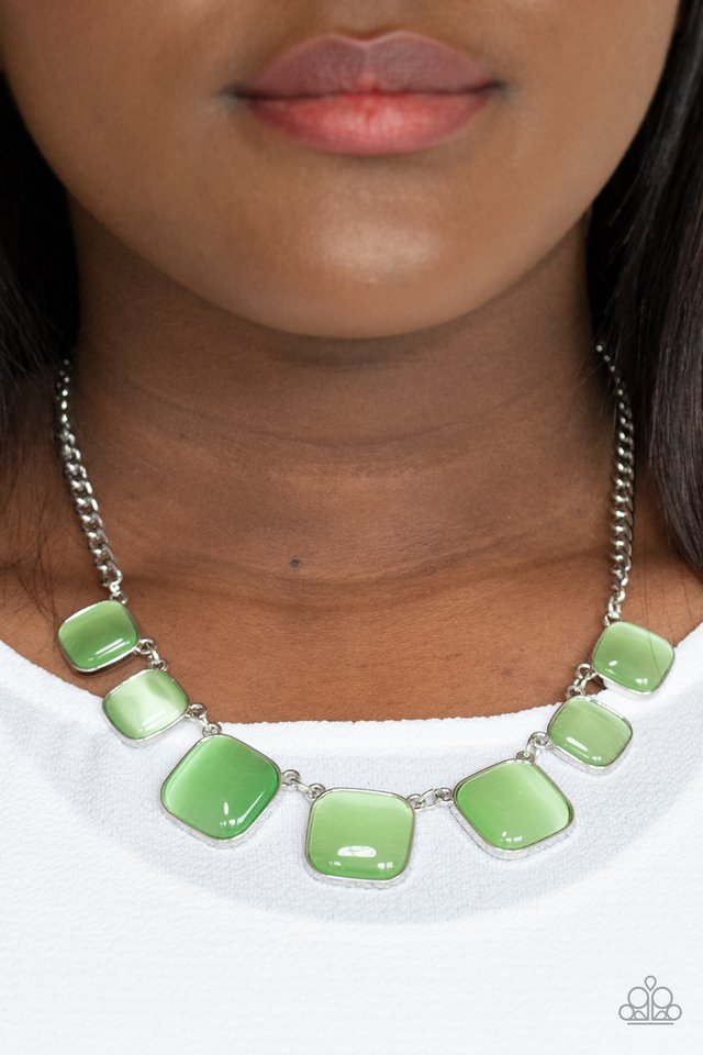 Aura Allure - Green - Paparazzi Necklace Image