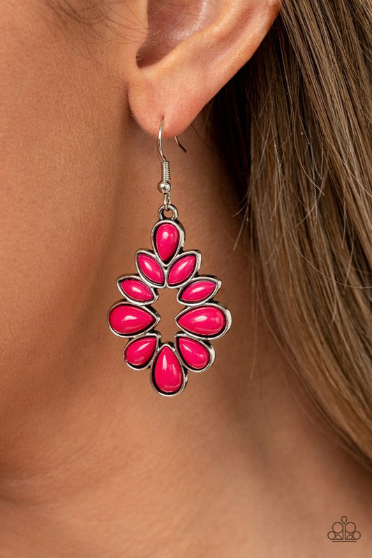 Burst Into TEARDROPS - Pink​ - Paparazzi Earring Image