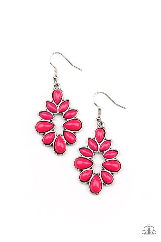 Burst Into TEARDROPS - Pink​ - Paparazzi Earring Image